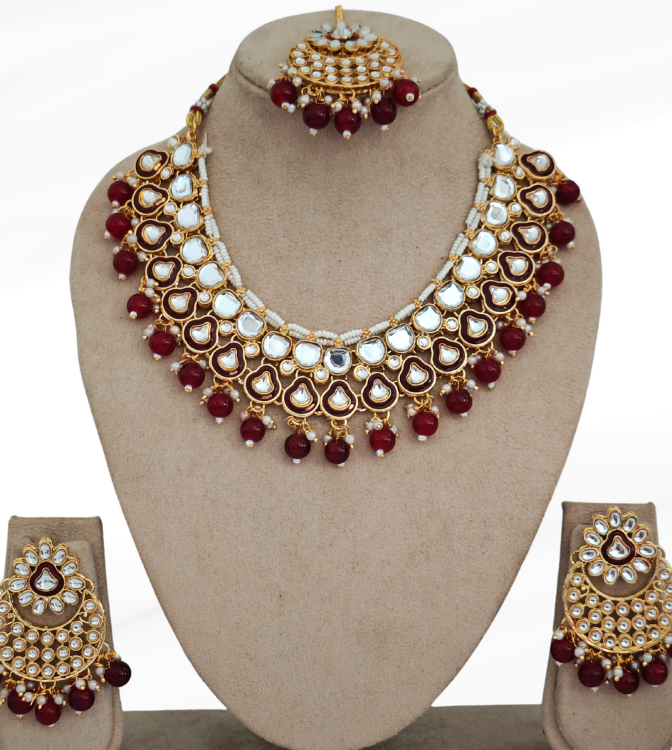 RUBY PINK ARIKA JEWELLERY SET