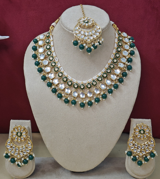 GREEN ISHANVI JEWELLERY SET