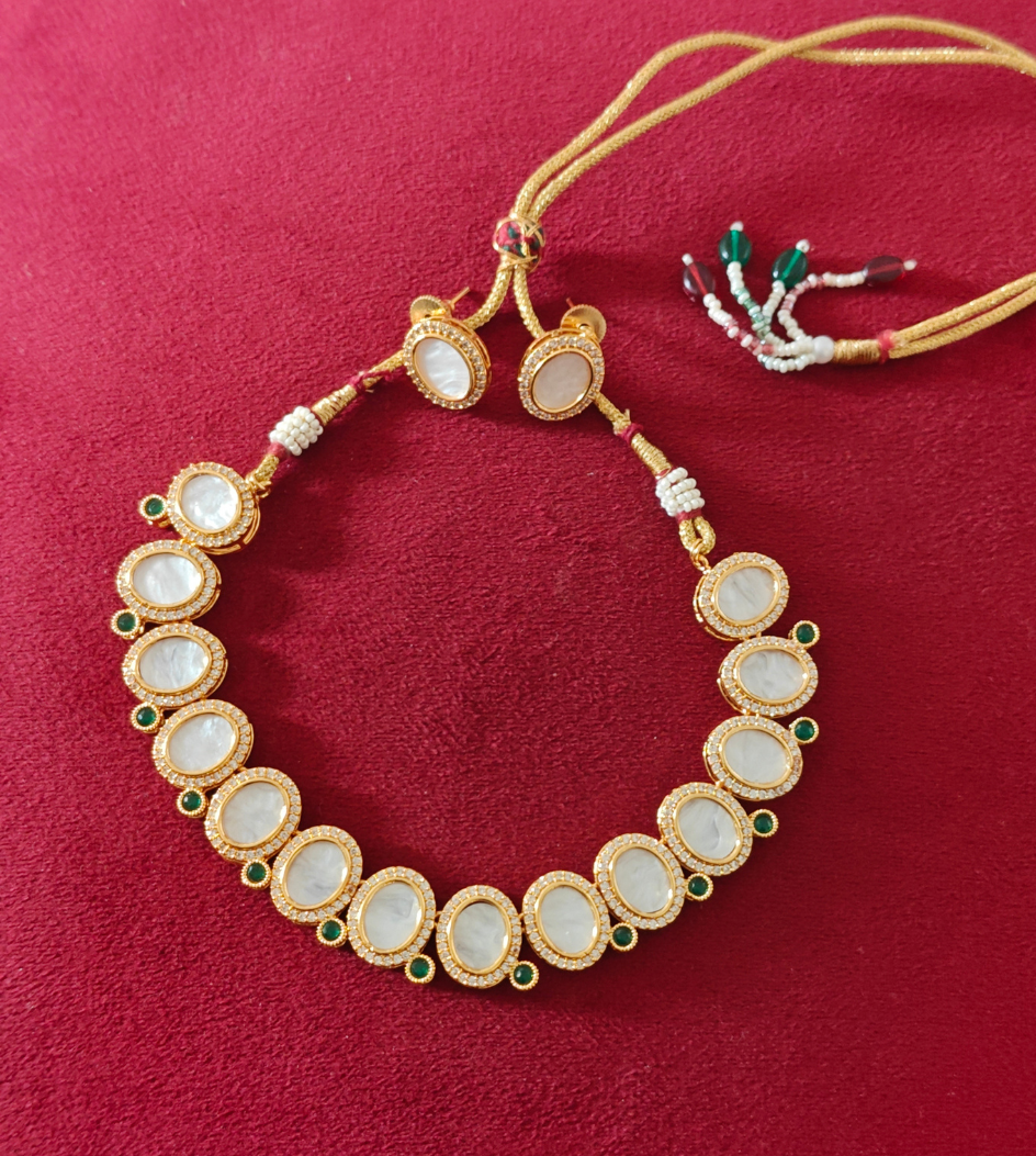 GREEN DIYA JEWELLERY SET