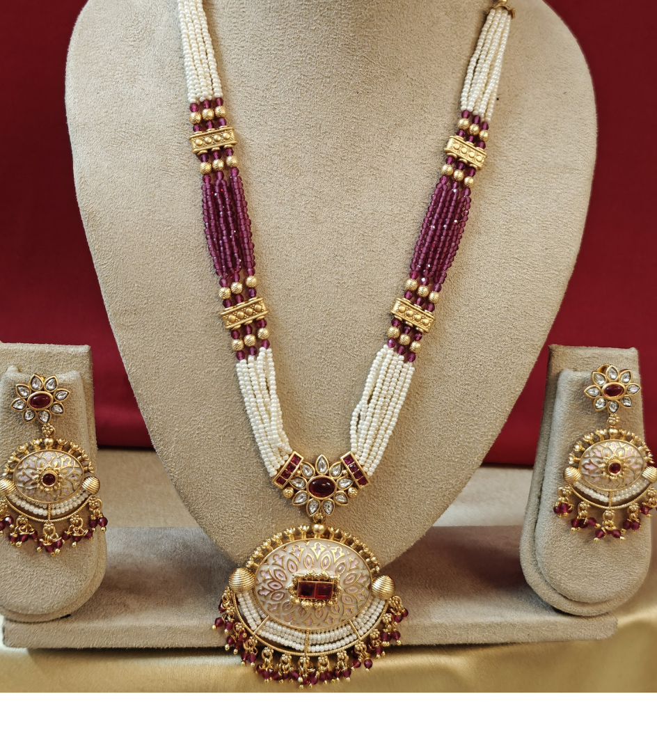 PINK NEEVA JEWELLERY SET