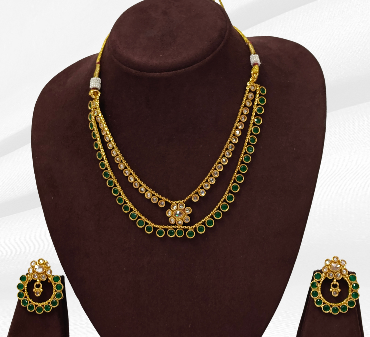 GREEN DHRITI JEWELLERY SET