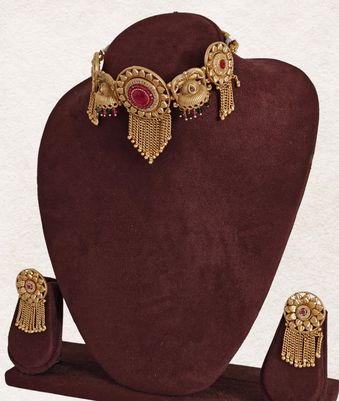 PINK SHAIVI JEWELLERY SET