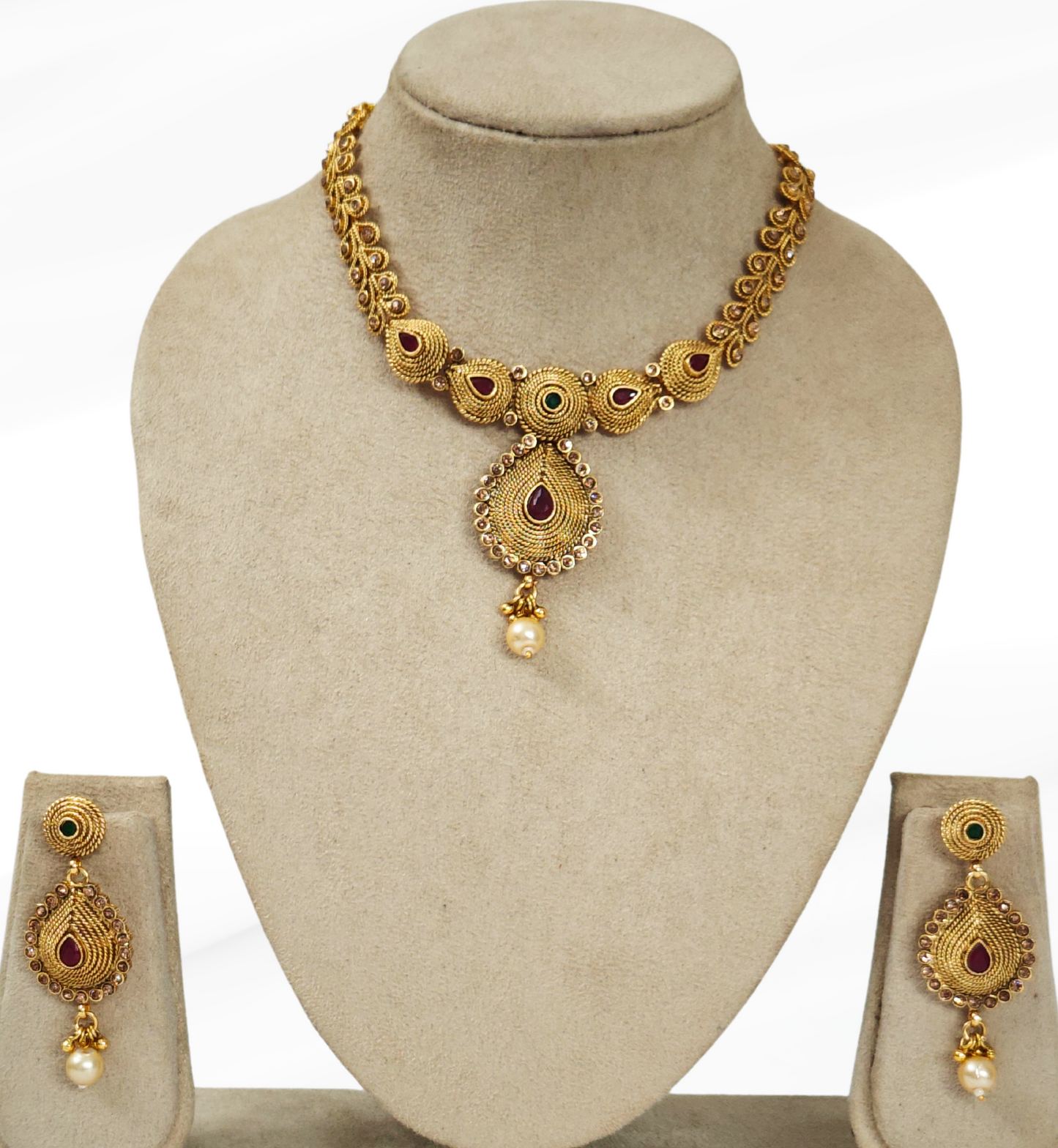 PINK TOSHNA JEWELLERY SET