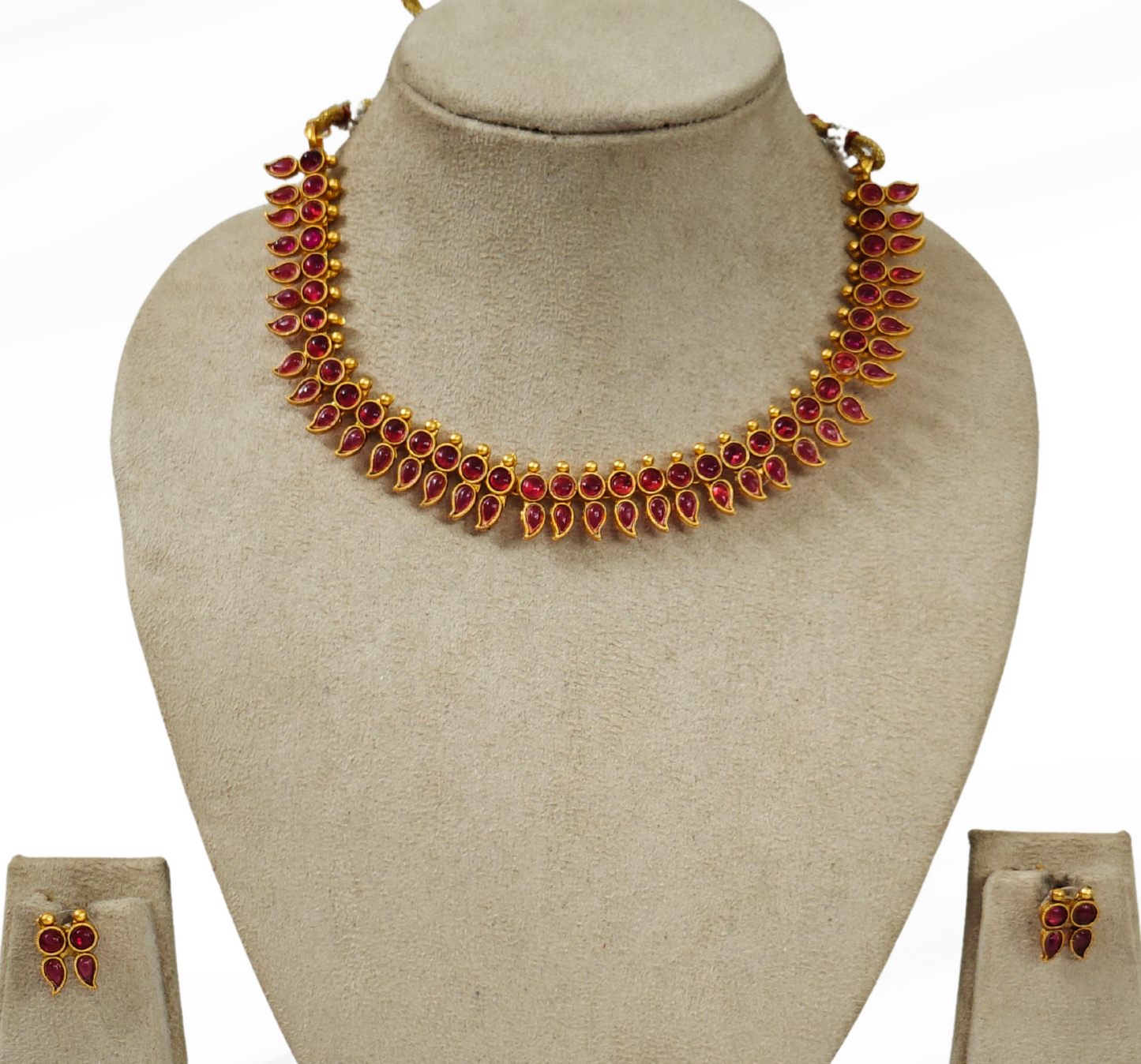 RUBY PINK SURABHI JEWELLERY SET