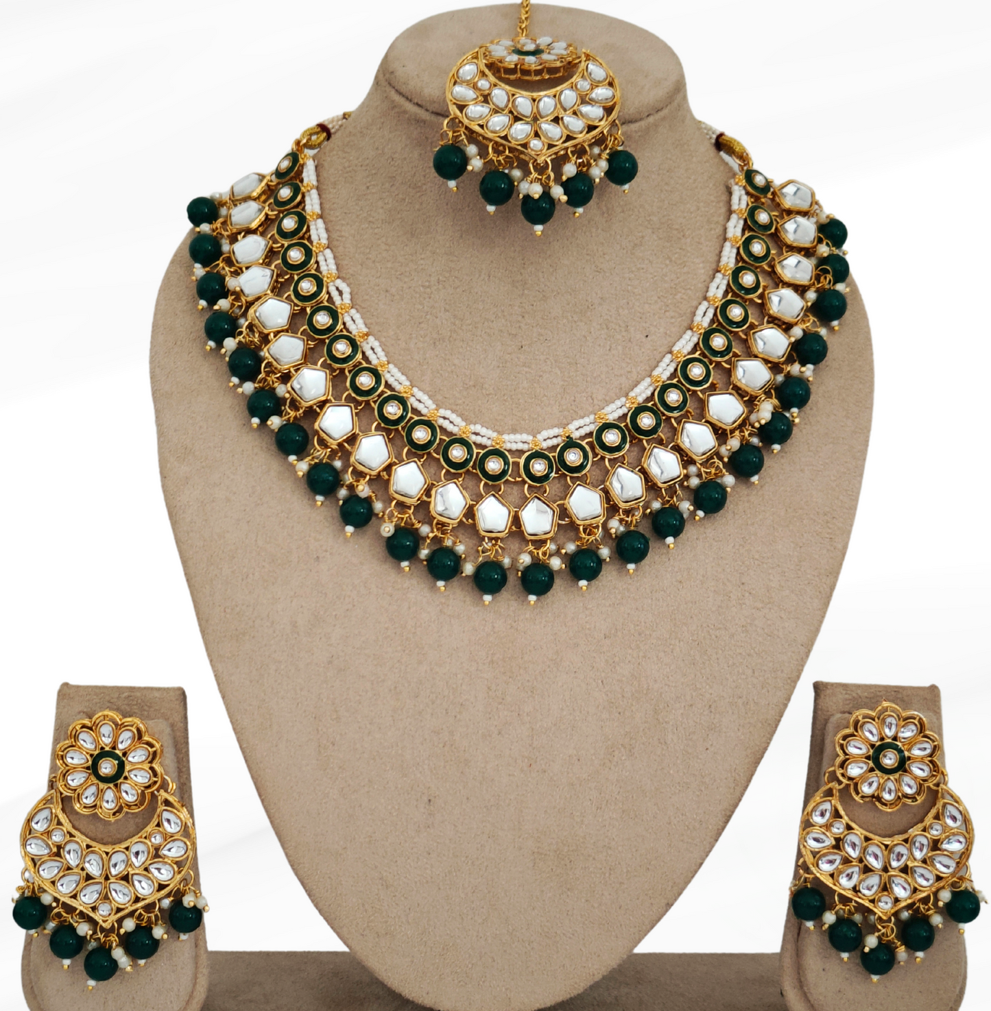 GREEN ISHANVI JEWELLERY SET