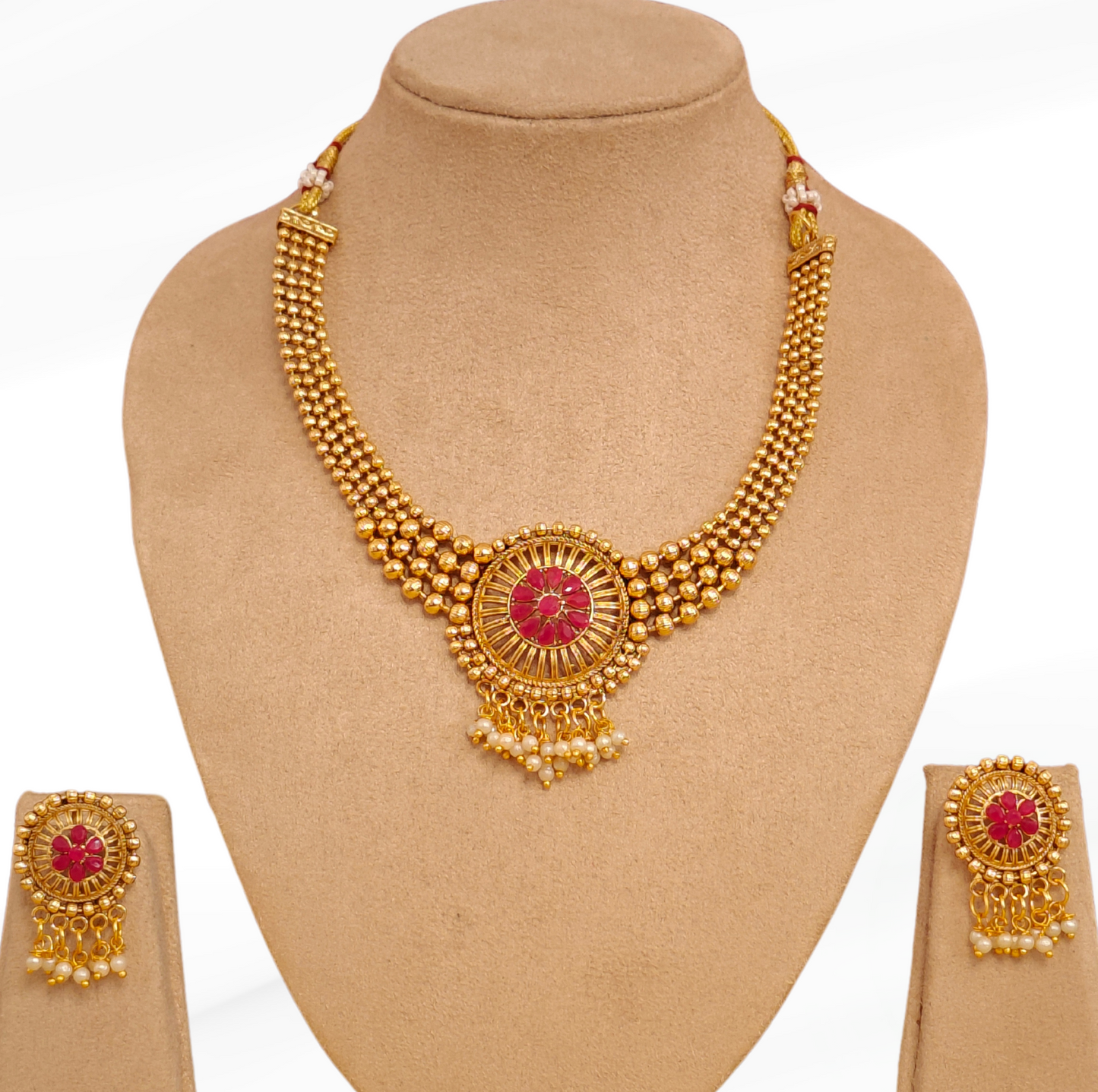 GOLDEN BEENA JEWELLERY SET