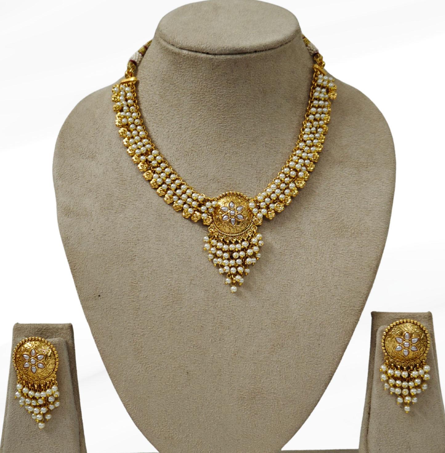 WHITE TARA JEWELLERY SET