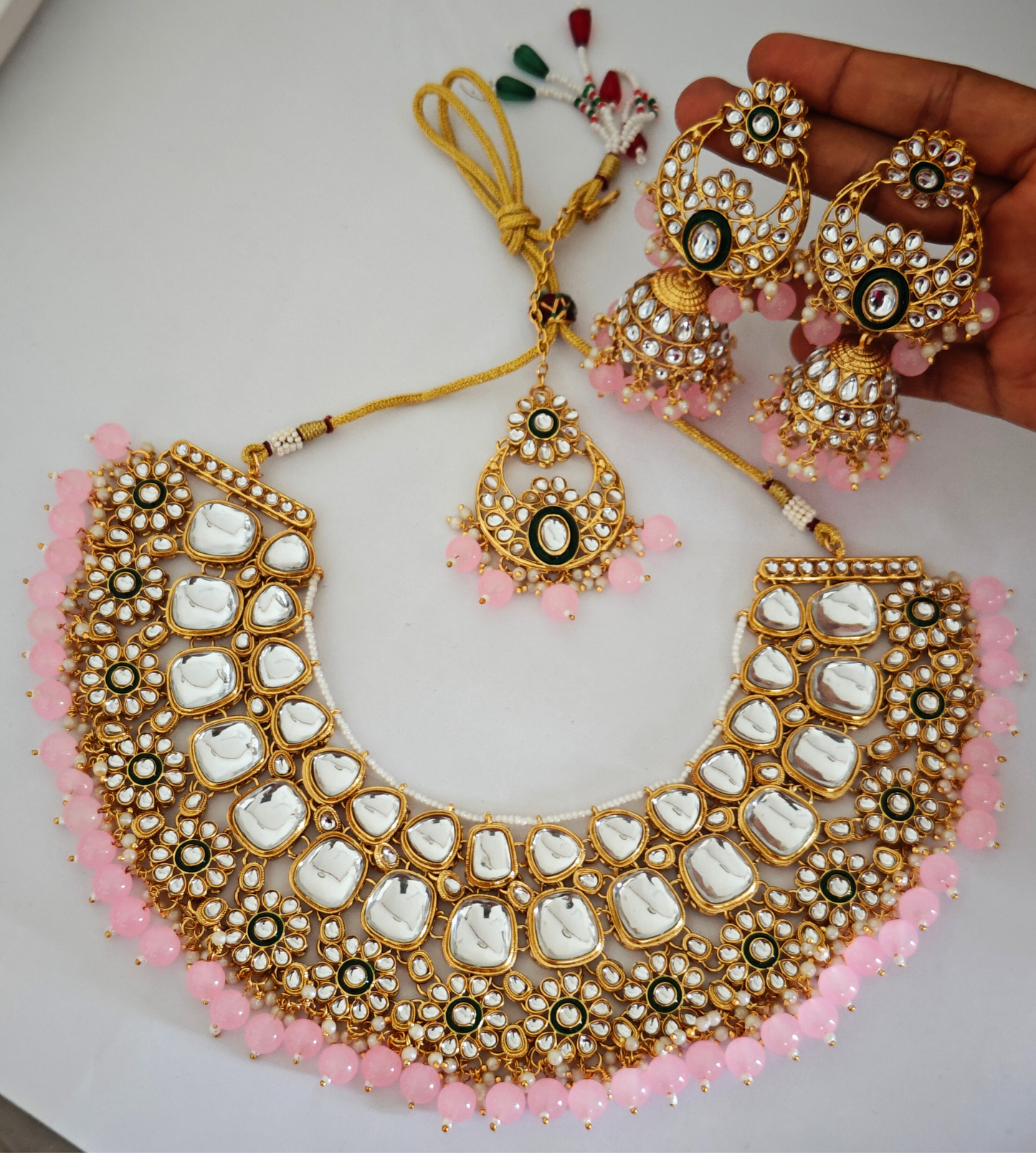 PINK SHREENI JEWELLERY SET