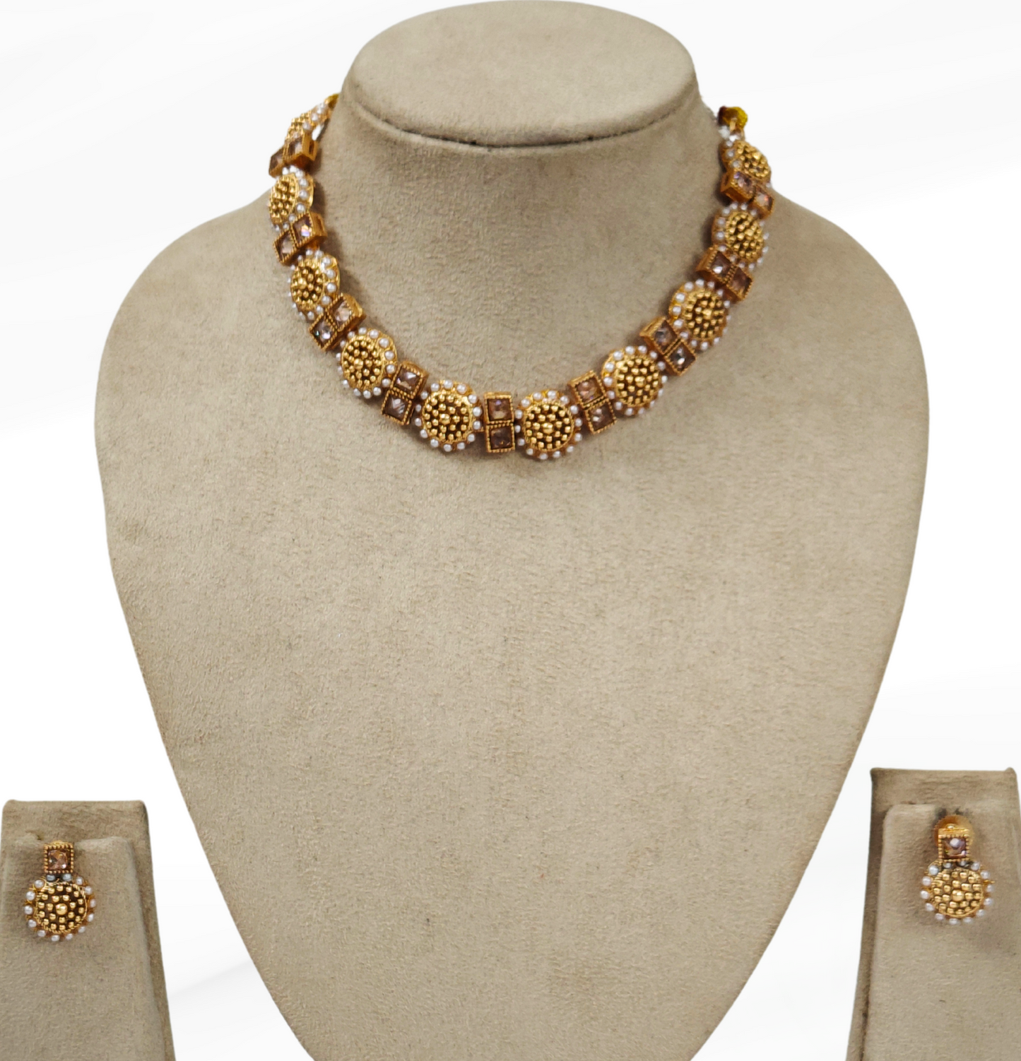 BEIGE KHYATEE JEWELLERY SET