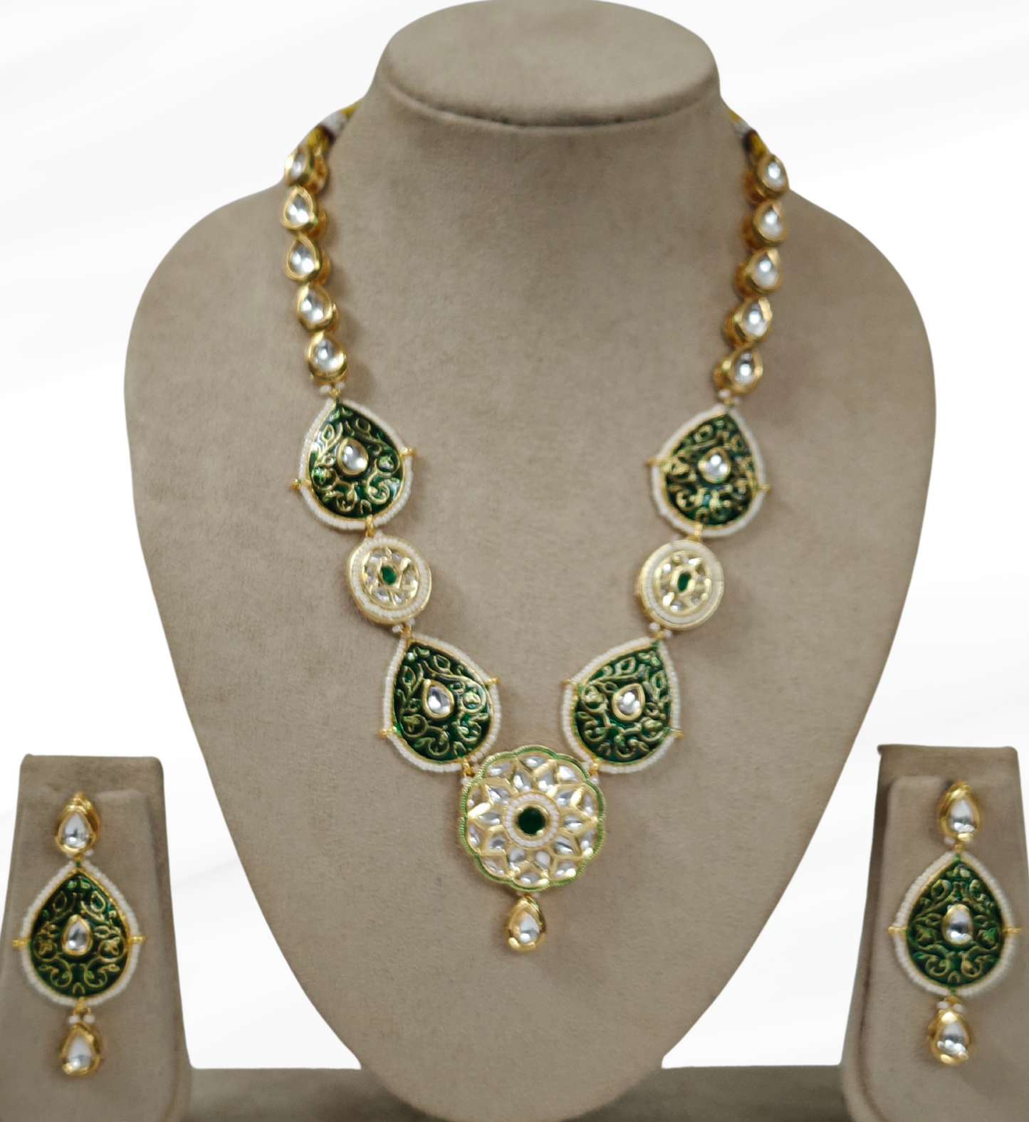 GREEN ADIRA JEWELLERY SET