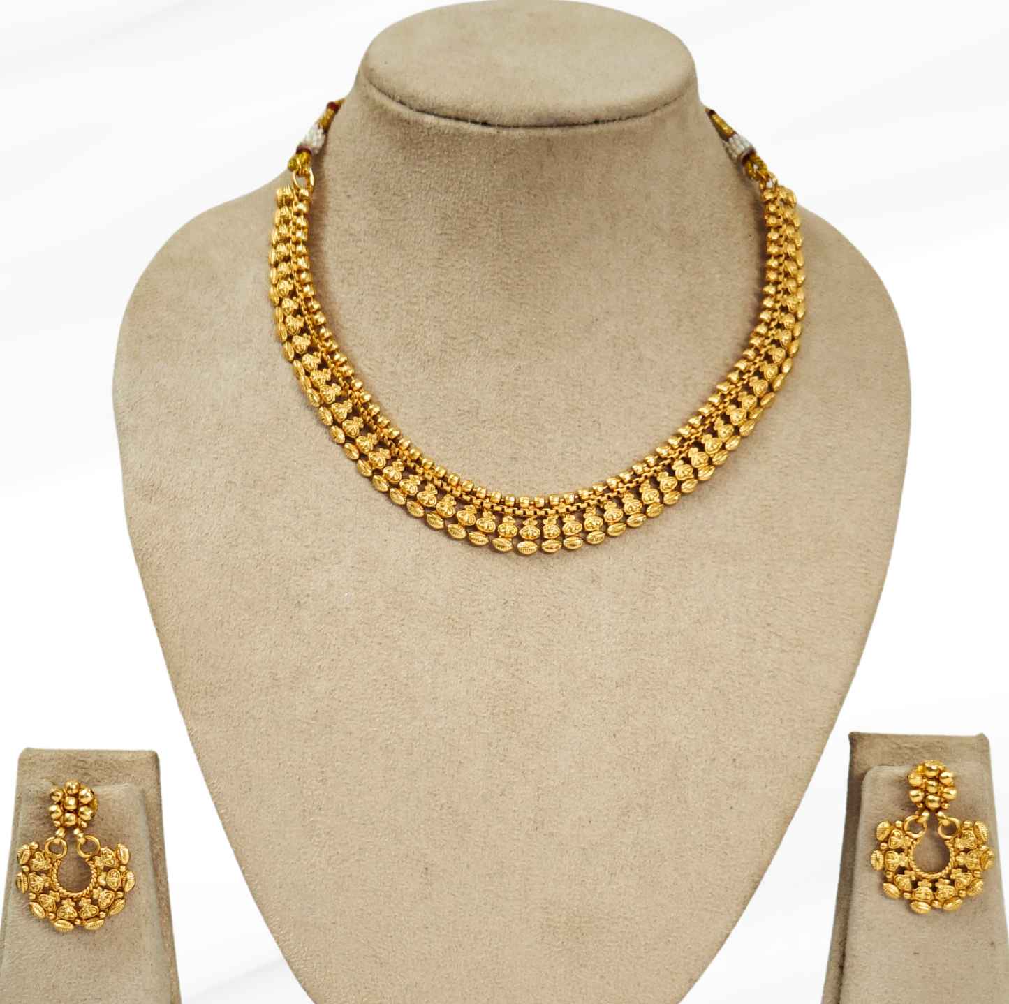 GOLDEN NEEYA TEMPLE JEWELLERY SET