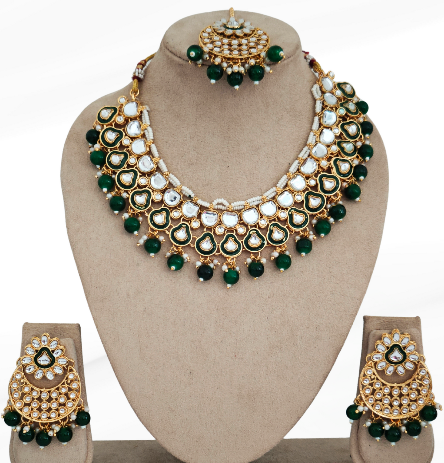 GREEN ARIKA JEWELLERY SET