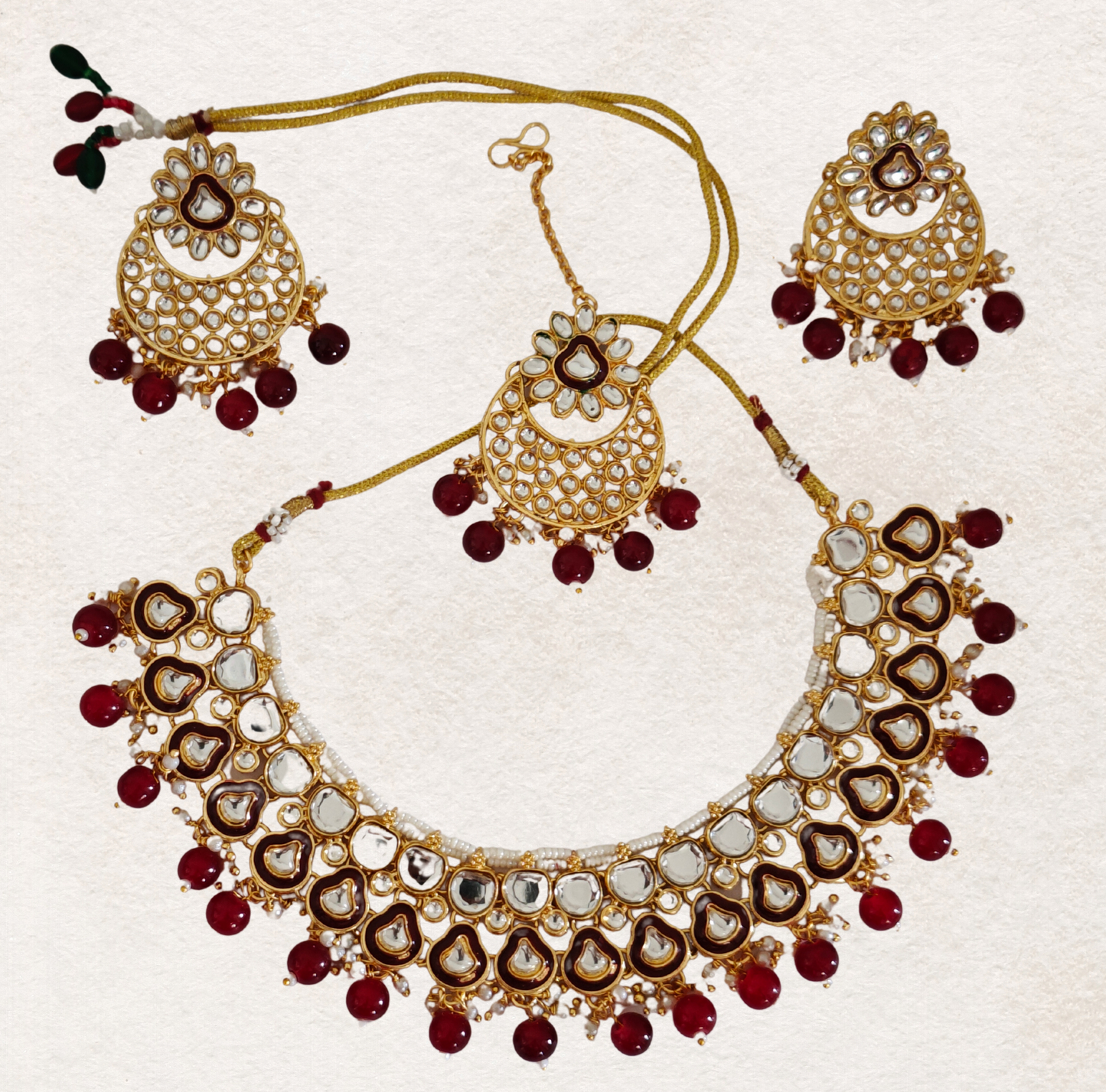 RUBY PINK ARIKA JEWELLERY SET