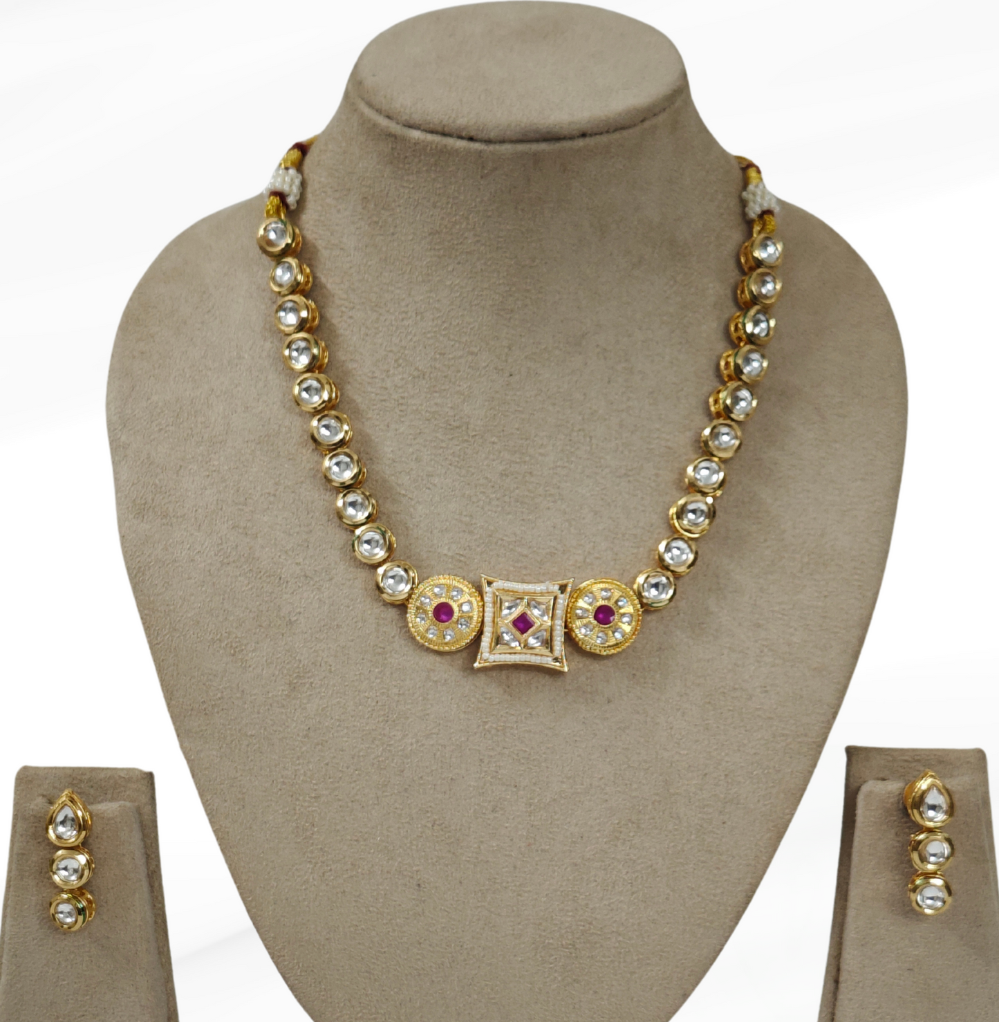 PINK SARISHA JEWELLERY SET