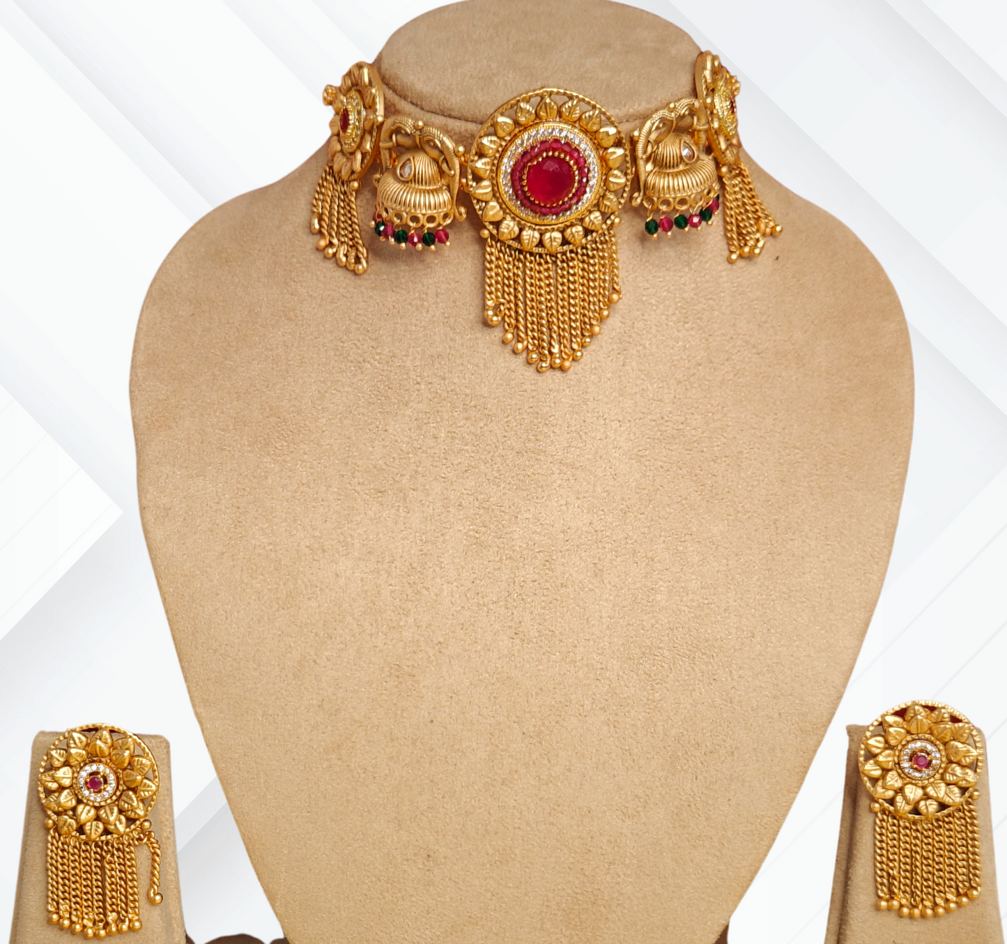 PINK SHAIVI JEWELLERY SET