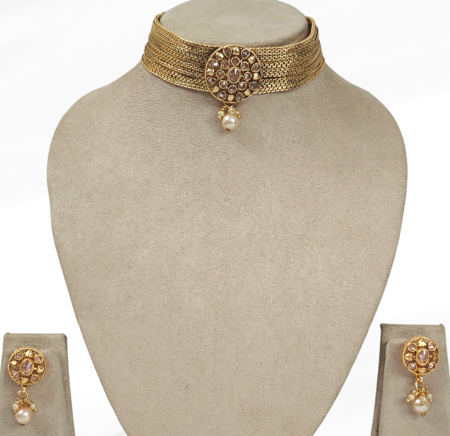 GOLDEN DRISANA JEWELLERY SET