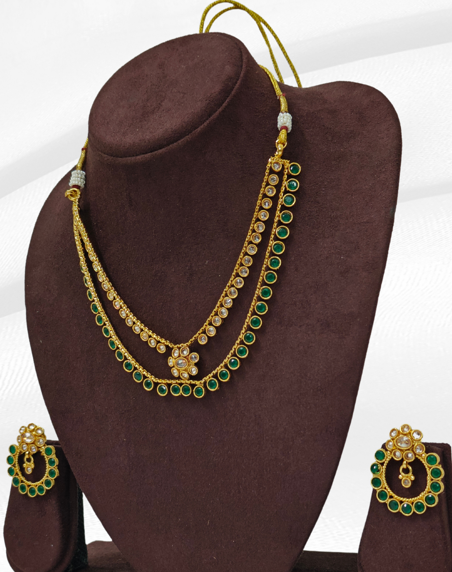 GREEN DHRITI JEWELLERY SET